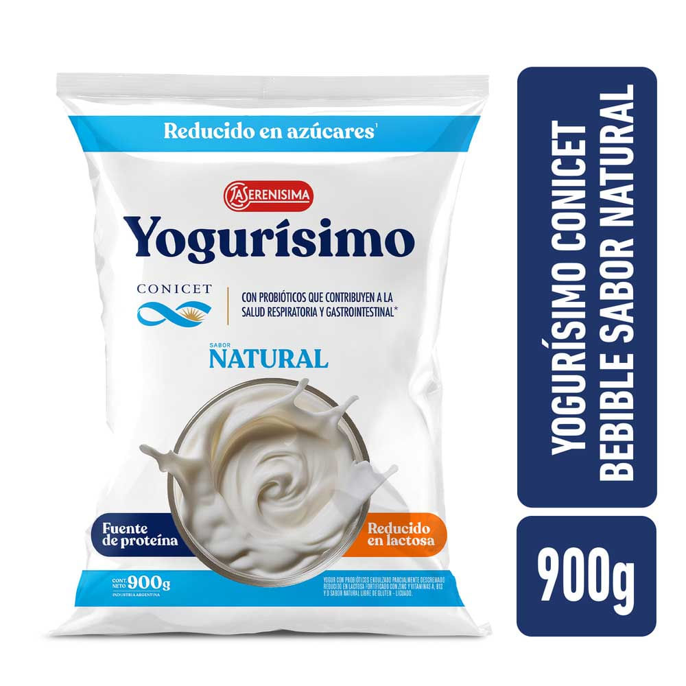 Yogurt Sabor Natural Bebible 900 Grs Yogurisimo