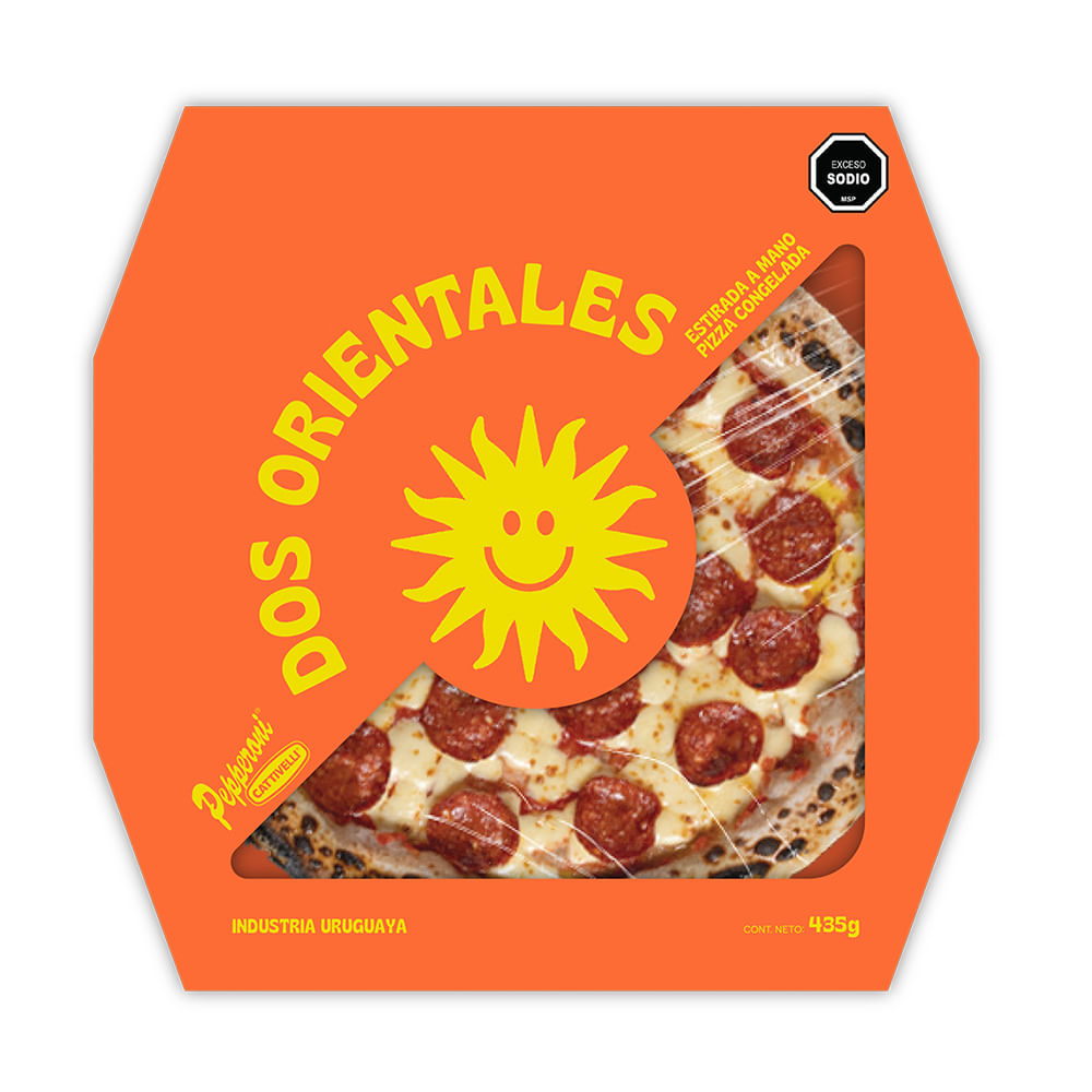 Pizza Sabor Pepperoni Premium x 1 Un 435 Grs Dos Orientales