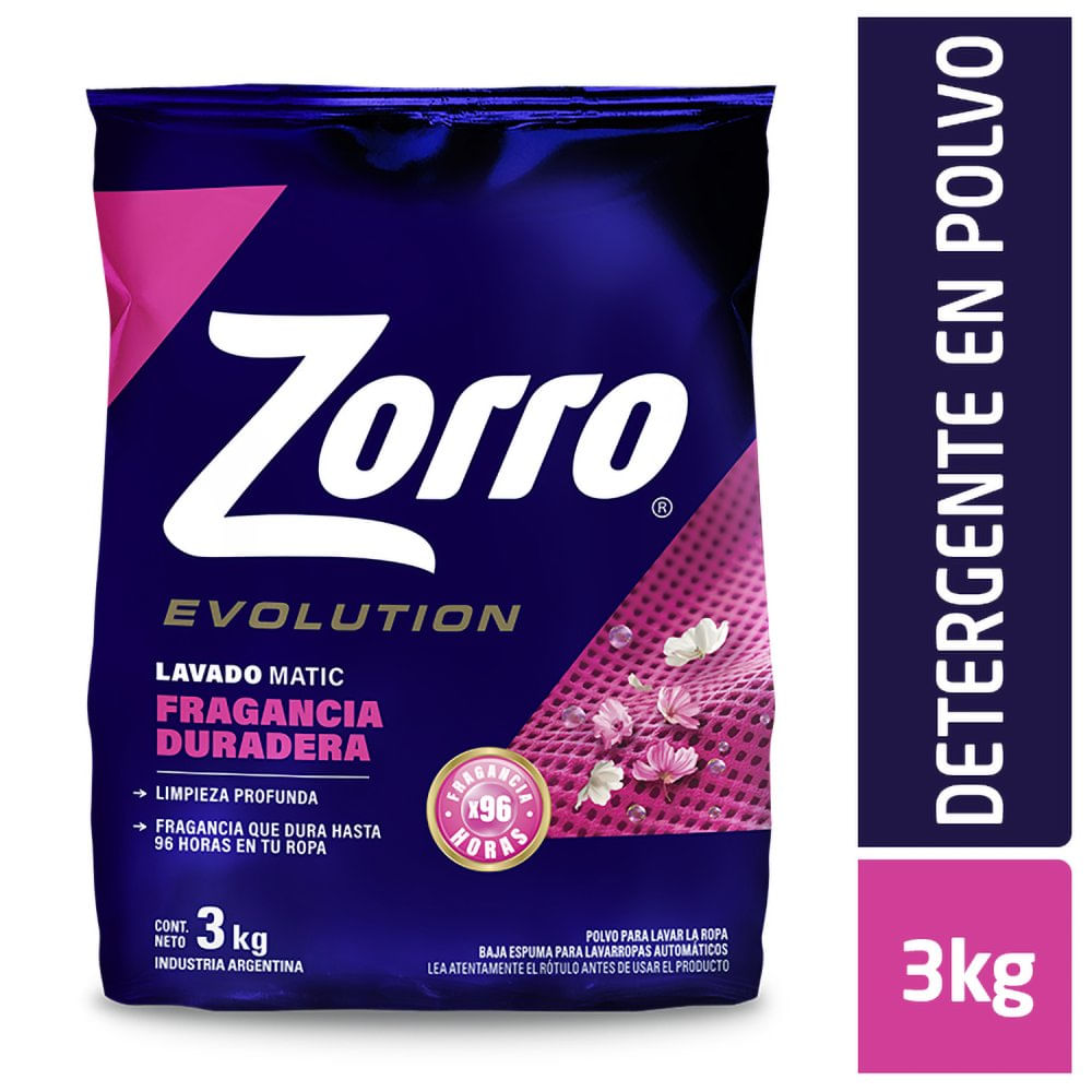 Jabon Polvo Zorro Escudo Protector 3kg