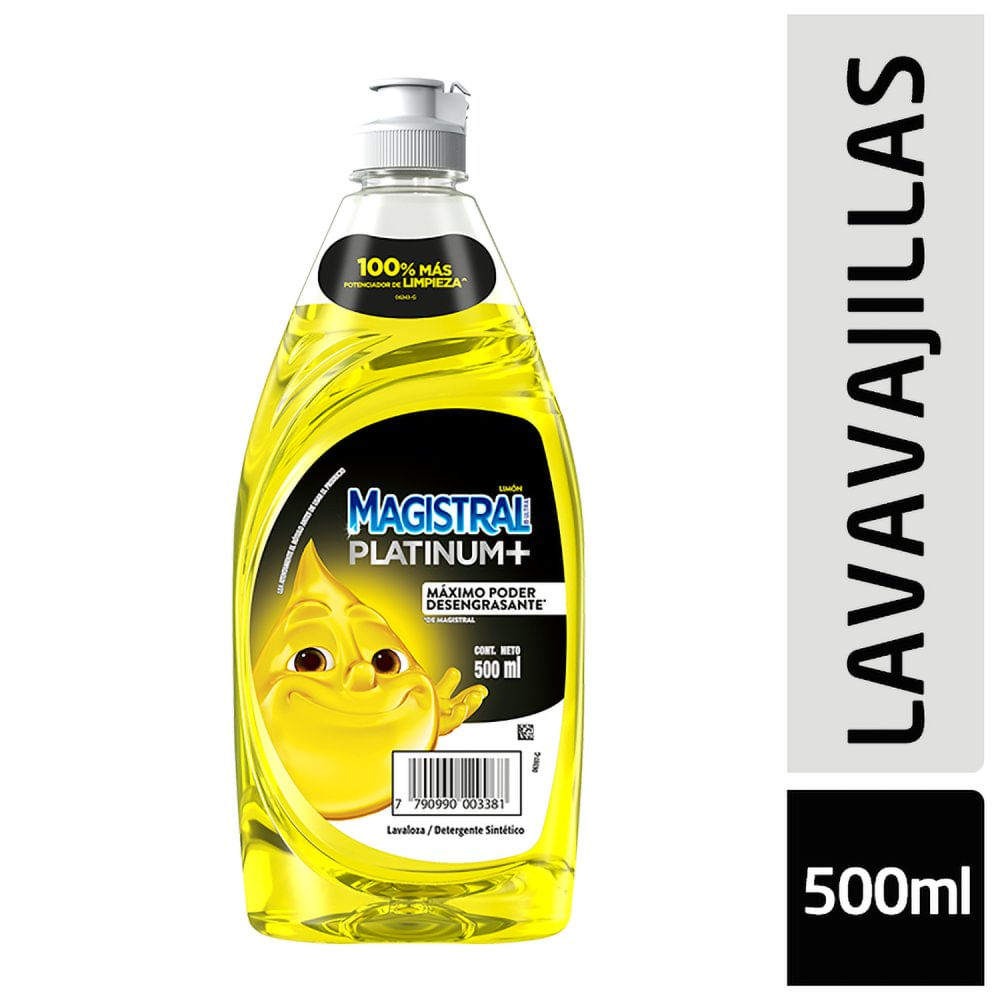 Detergente Magistral Platinum Limon Ama 500ml