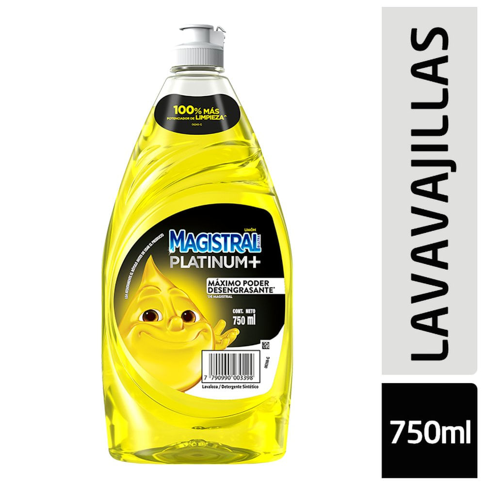 Detergente Magistral Platinum Limon Ama 750ml