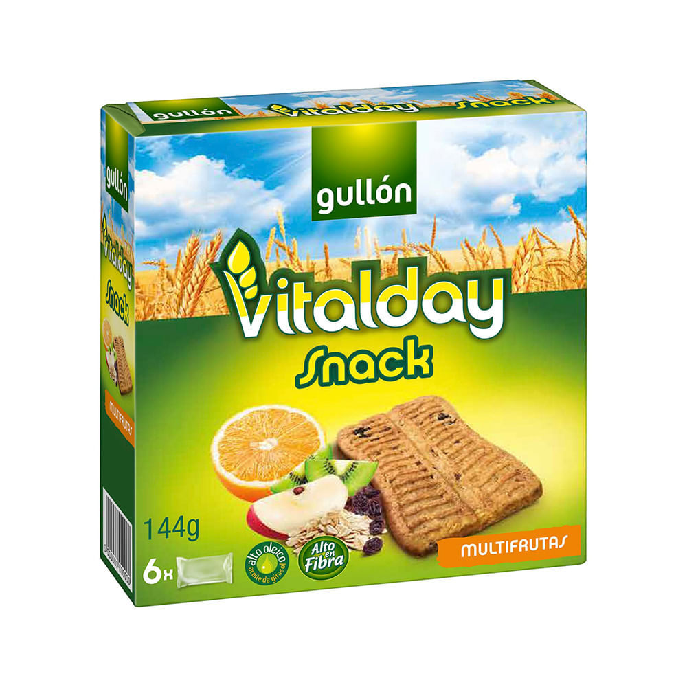 Barritas De Cereal Multifrutas 144g Gullon