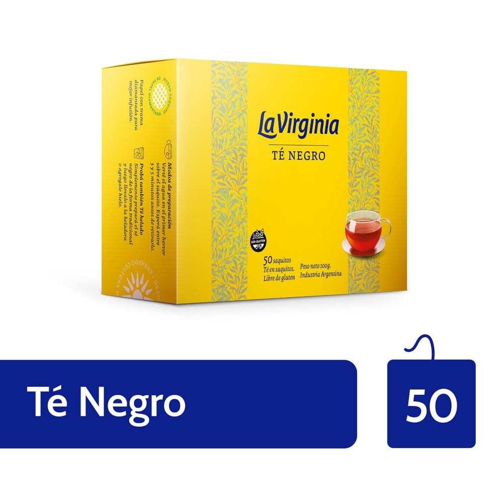 Té Negro 100 Grs x 50 Un La Virginia