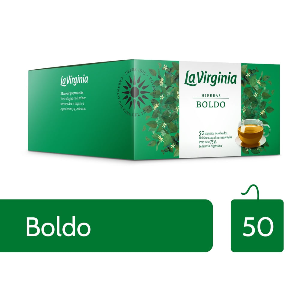 Té Hierbas Sabor Boldo 75 Grs x 50 Un La Virginia