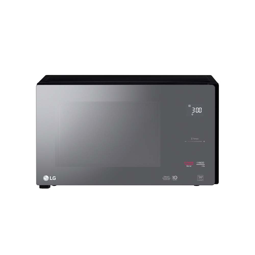 Microondas 42 Lts Inverter Negro Espejado Mh8298dir Lg