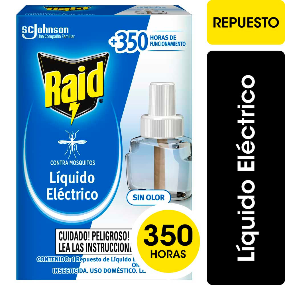 Líquido Eléctrico Insecticida Mosquitos Rep 32.9ml Raid