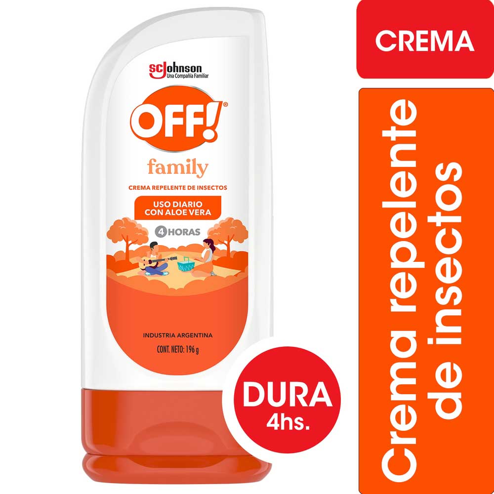 Repelente Para Mosquitos Family Crema 196g Off!