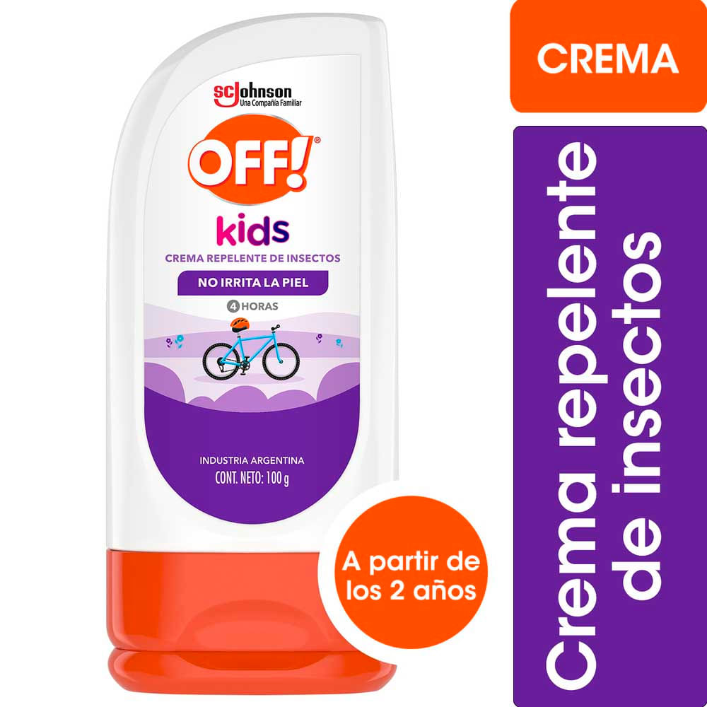 Repelente Para Mosquitos Kids Crema 100g Off!