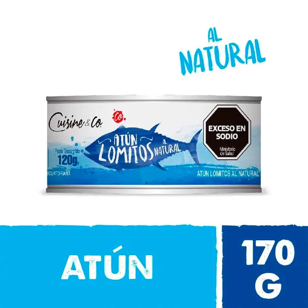 Lomo De Atun Al Natural 120 Gr Cuisine & Co