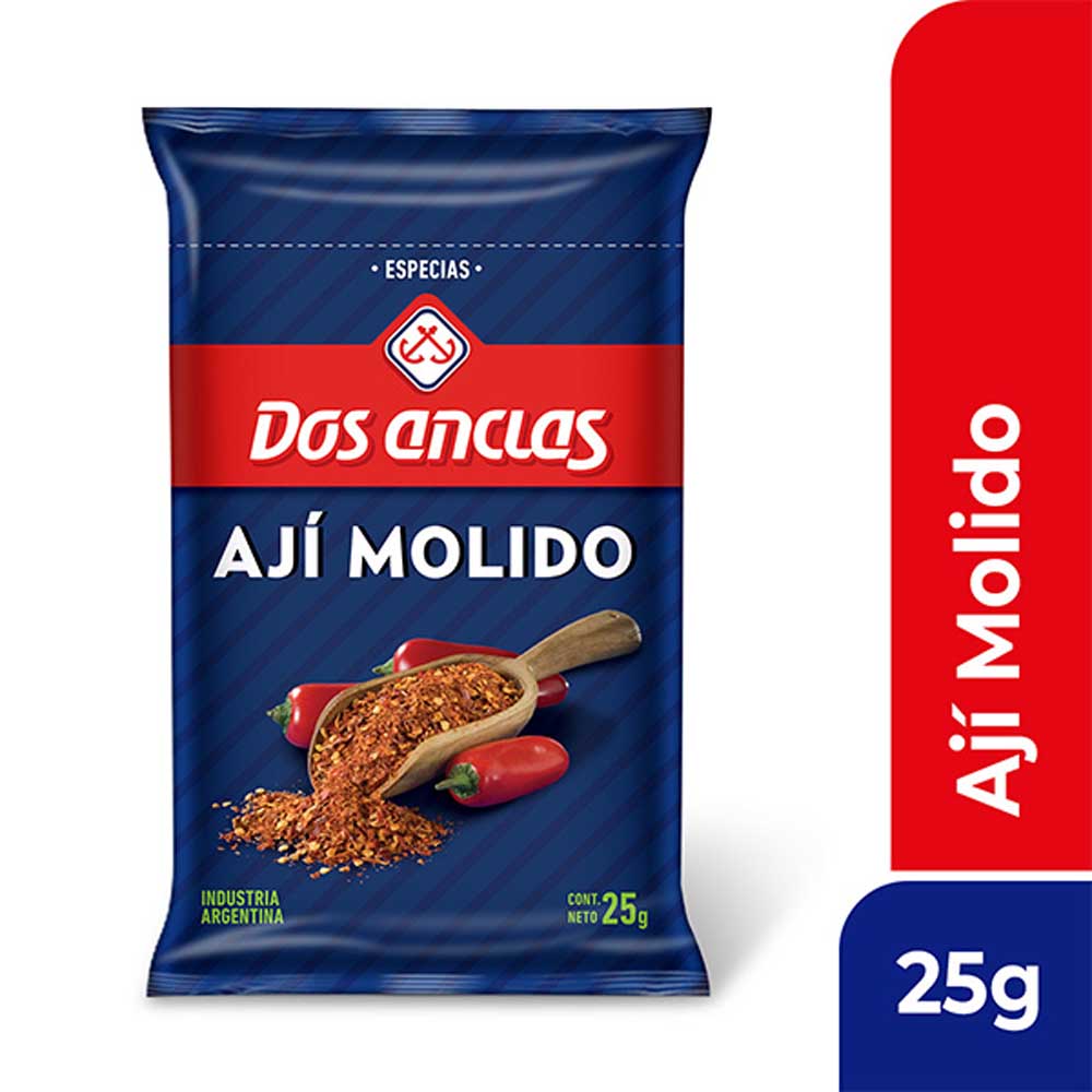 Ají Molido 25 Grs Dos Anclas