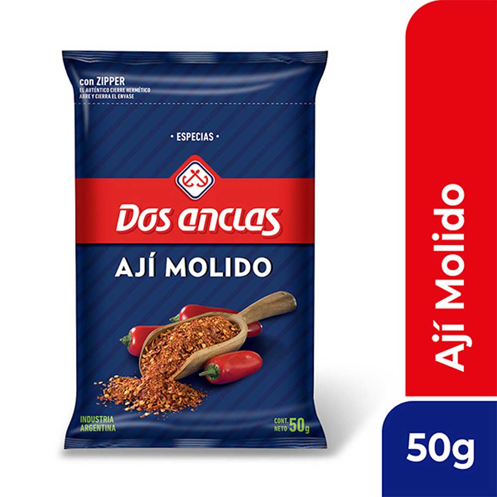 Ají Molido 50 Grs Dos Anclas