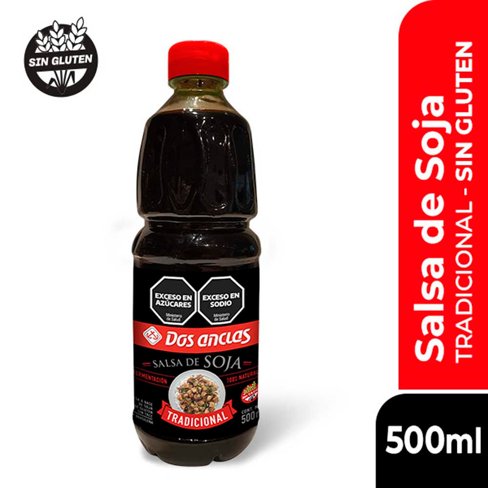 Salsa de Soja Tradicional 500 Ml Dos Anclas