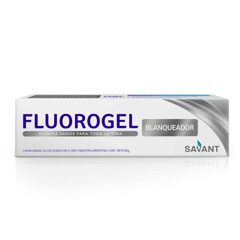 Crema Dental Blanqueador Sabor Menta X 60 Gr Fluorogel