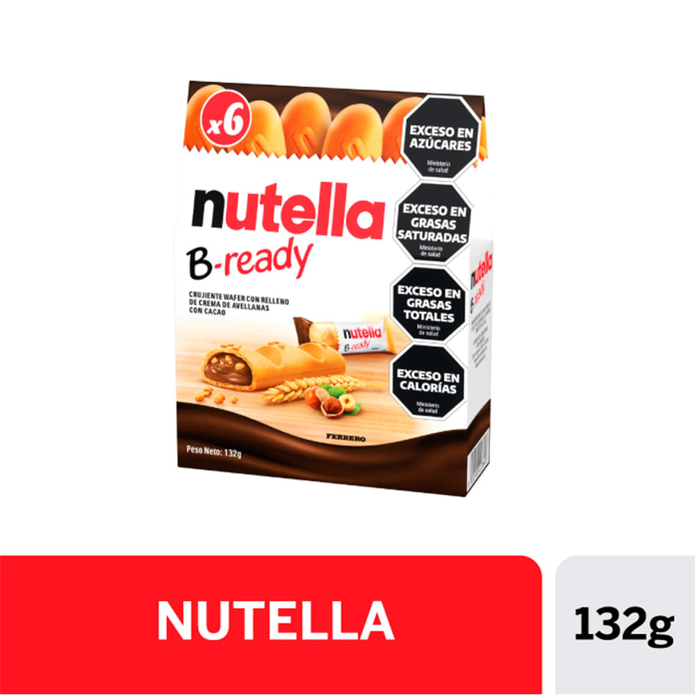 Bocadito B-ready X 132 Grs Nutella
