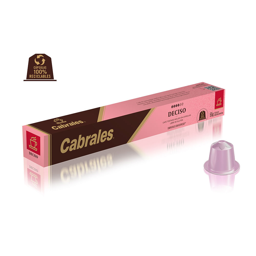 Cápsula De Café Deciso X 55 Grs Cabrales