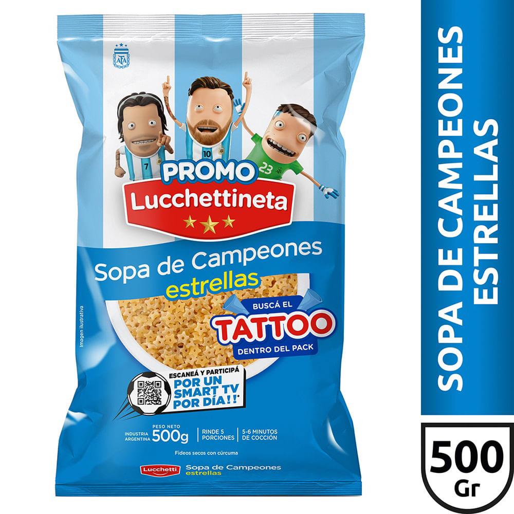 Fideos Estrellas 500 Grs Lucchetti