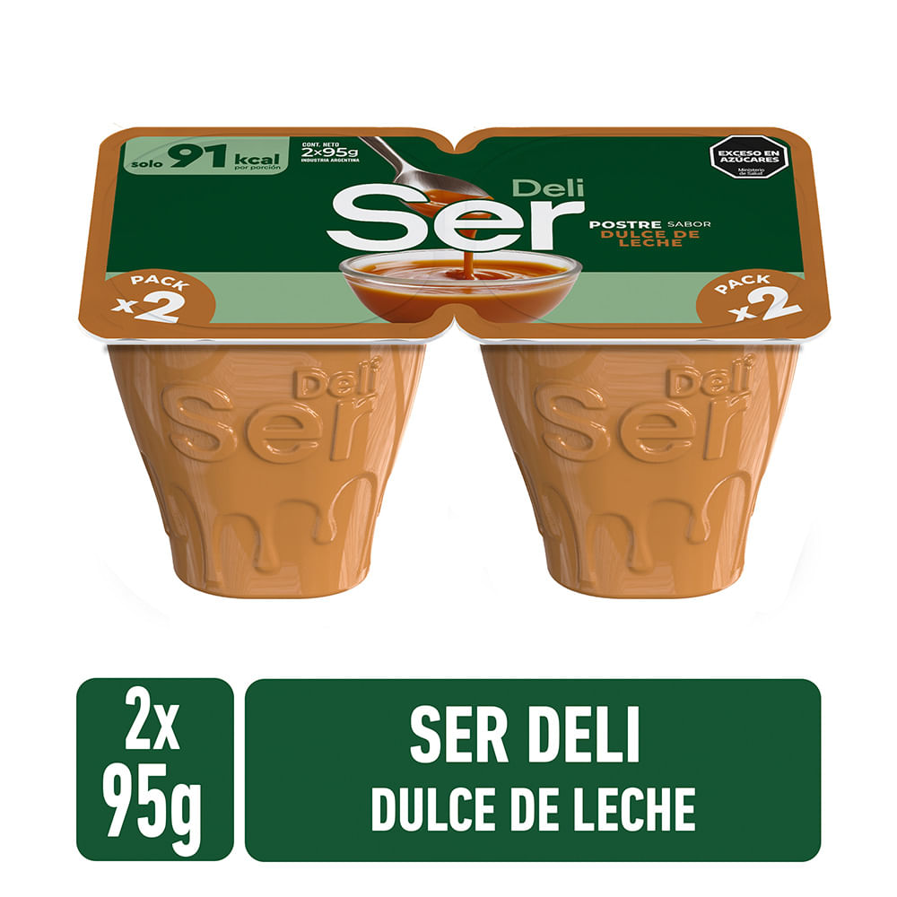 Postre Sabor Dulce de Leche x 2 Un 190 Grs Ser