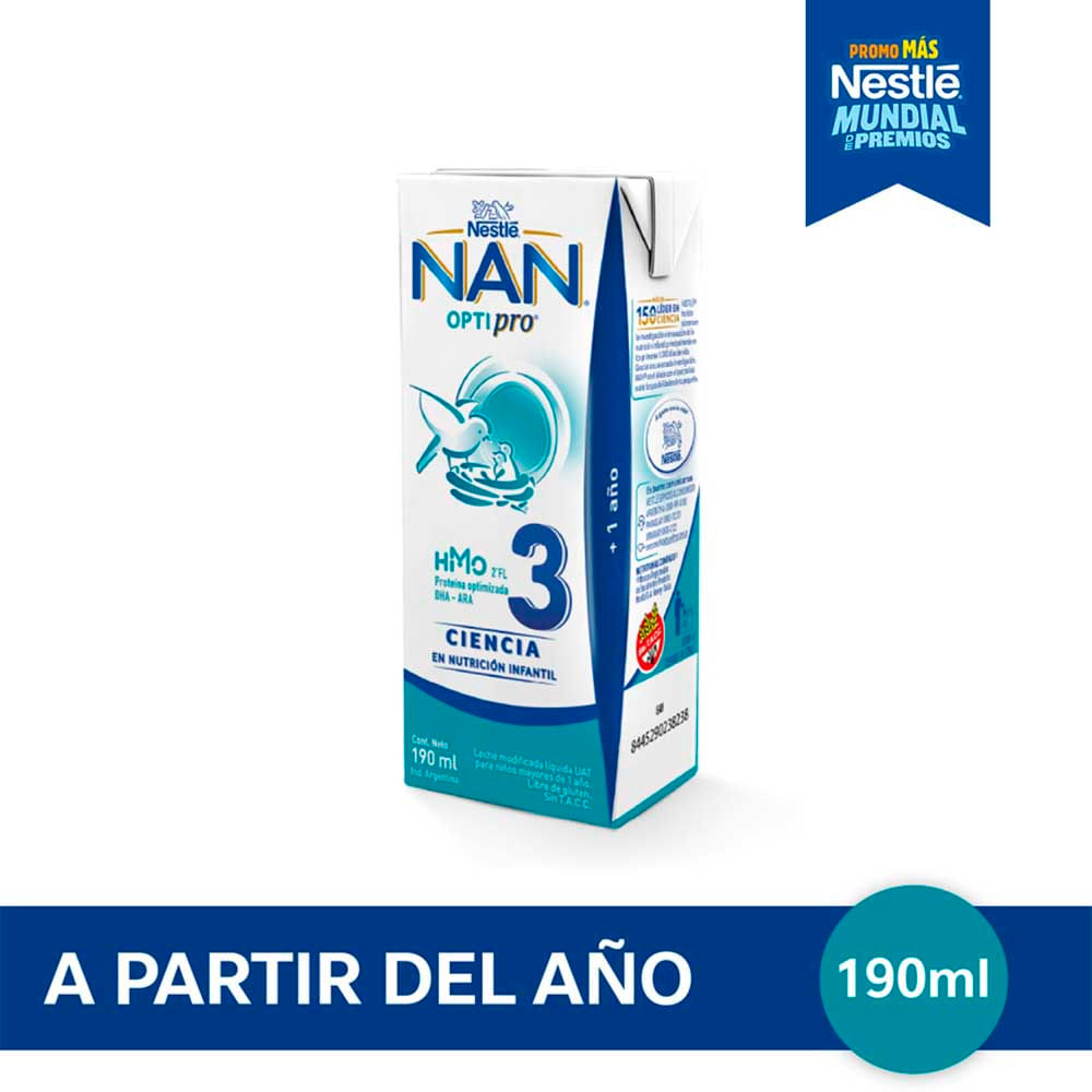 Leche En Polvo Optipro 190ml 3 Nan