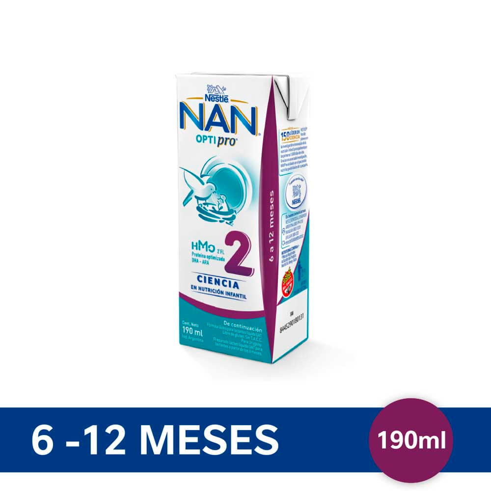 Leche En Polvo Optipro 190ml 2 Nan