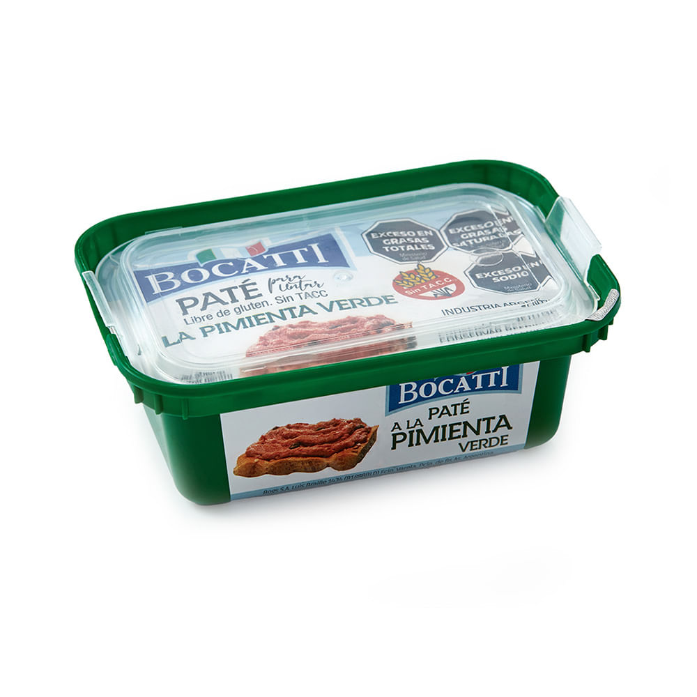 Paté sabor Pimienta Verde 90 Grs Bocatti