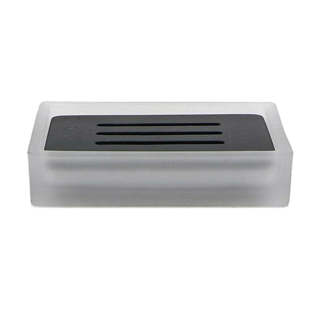 Jabonera Vidrio Satin Clear Krea