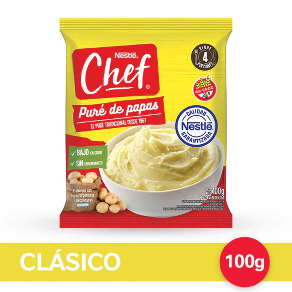 Puré de Papas 100 Grs Chef