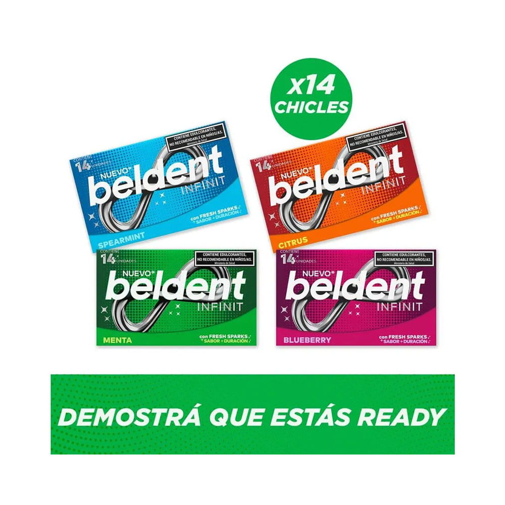 Chicles Infinit Sabor Menta 26,6 Grs Beldent