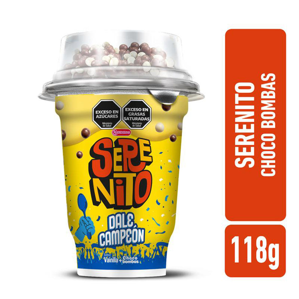 Serenito postre vainilla con chocobombas 118 grs