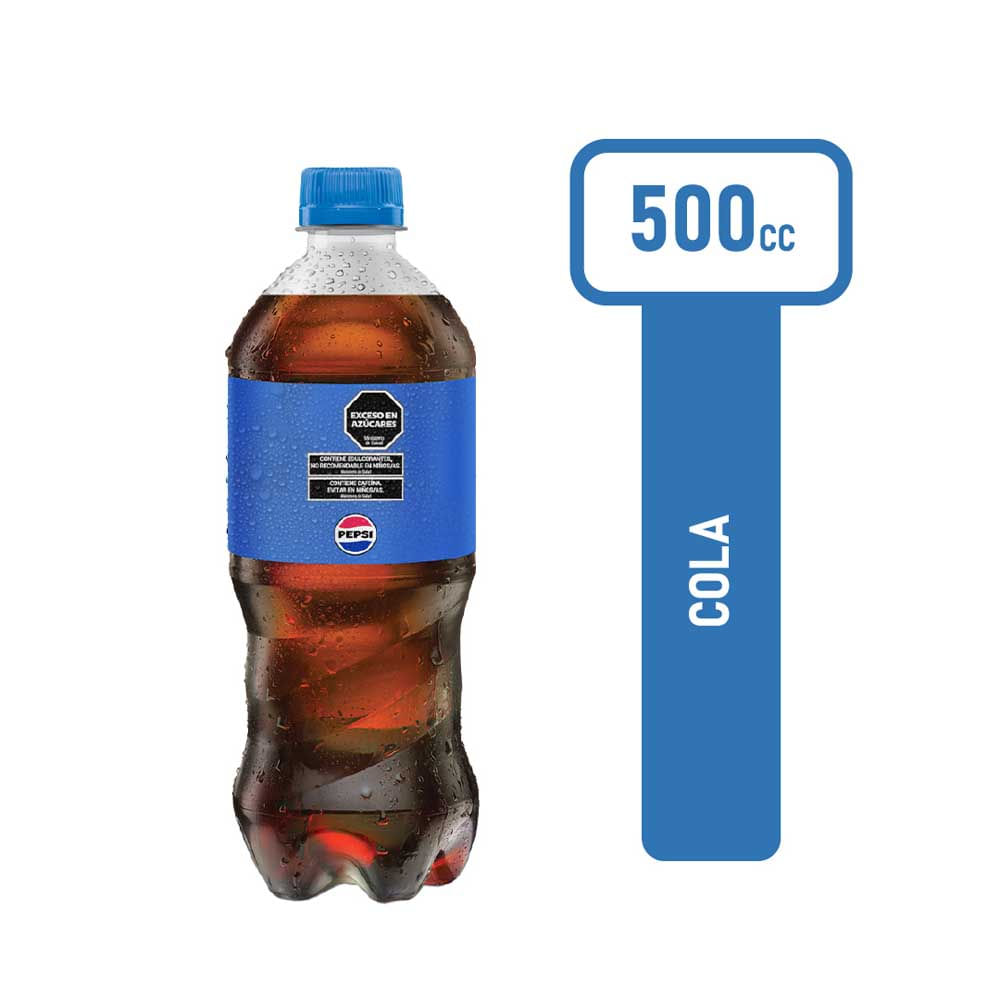 Gaseosa Pepsi  Botella 500mlx1