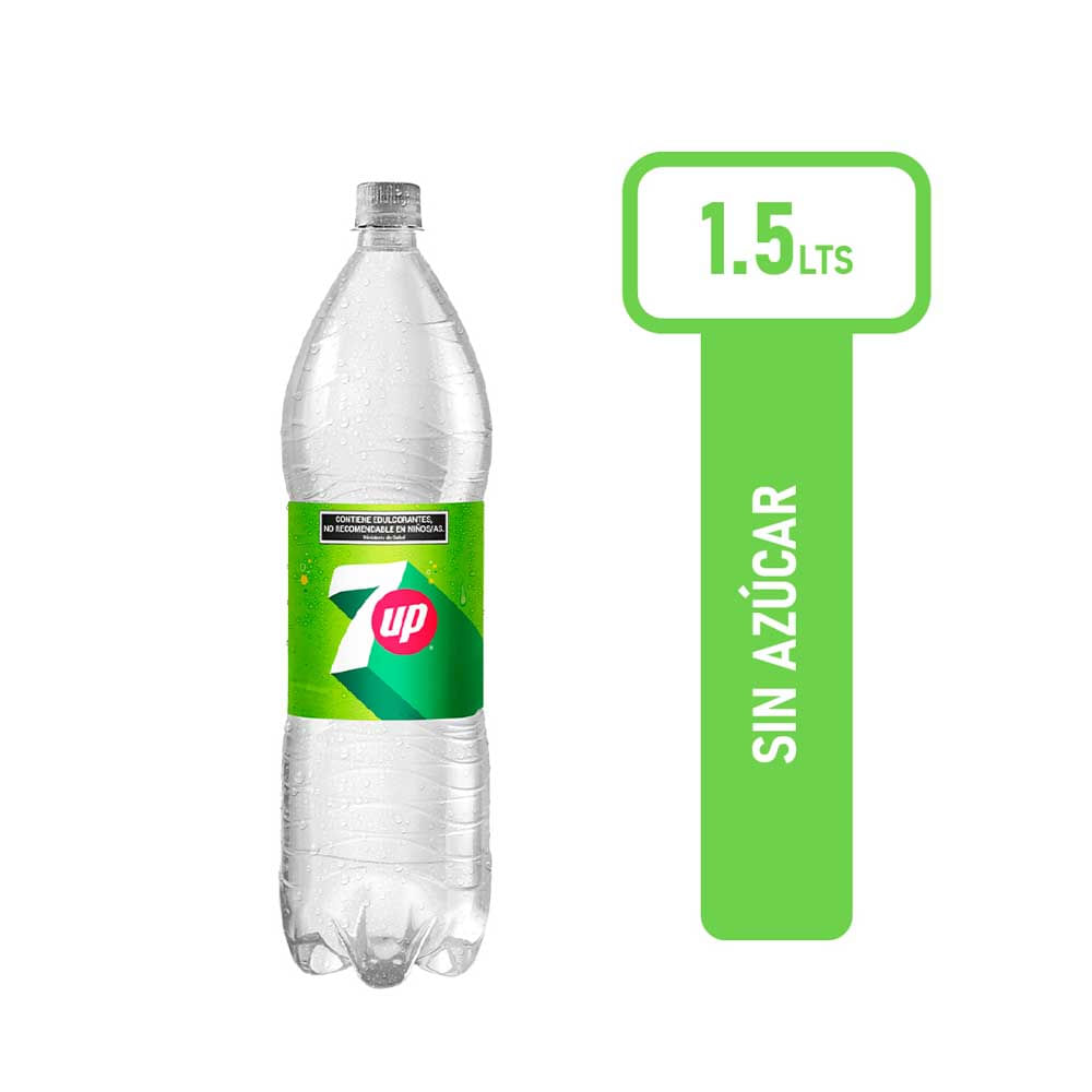 Gaseosa 7 Up Sin Azucar 1.5lt
