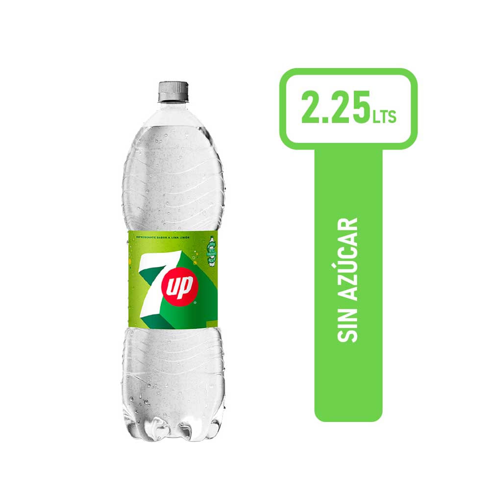 Gaseosa 7 Up Sin Azucar 2.25lt