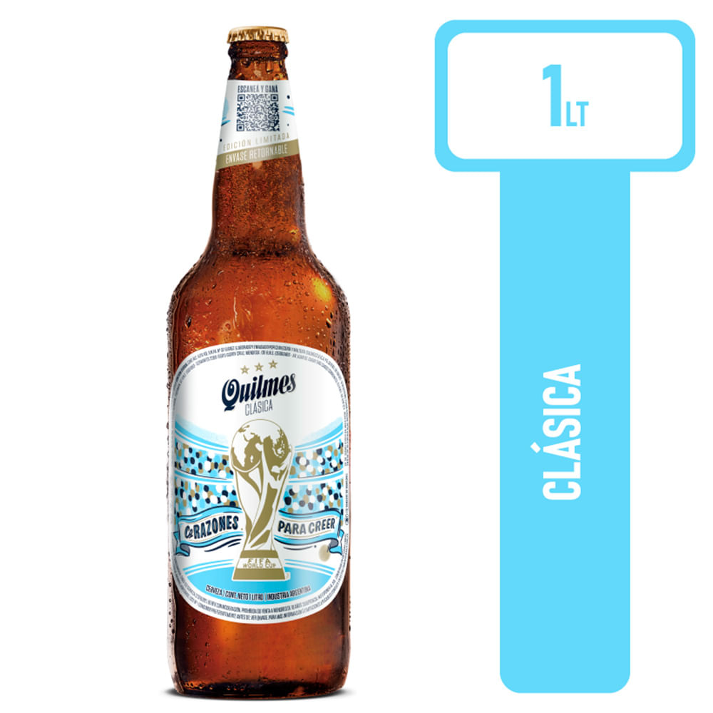 Cerveza Quilmes Clasica 1lt Ret