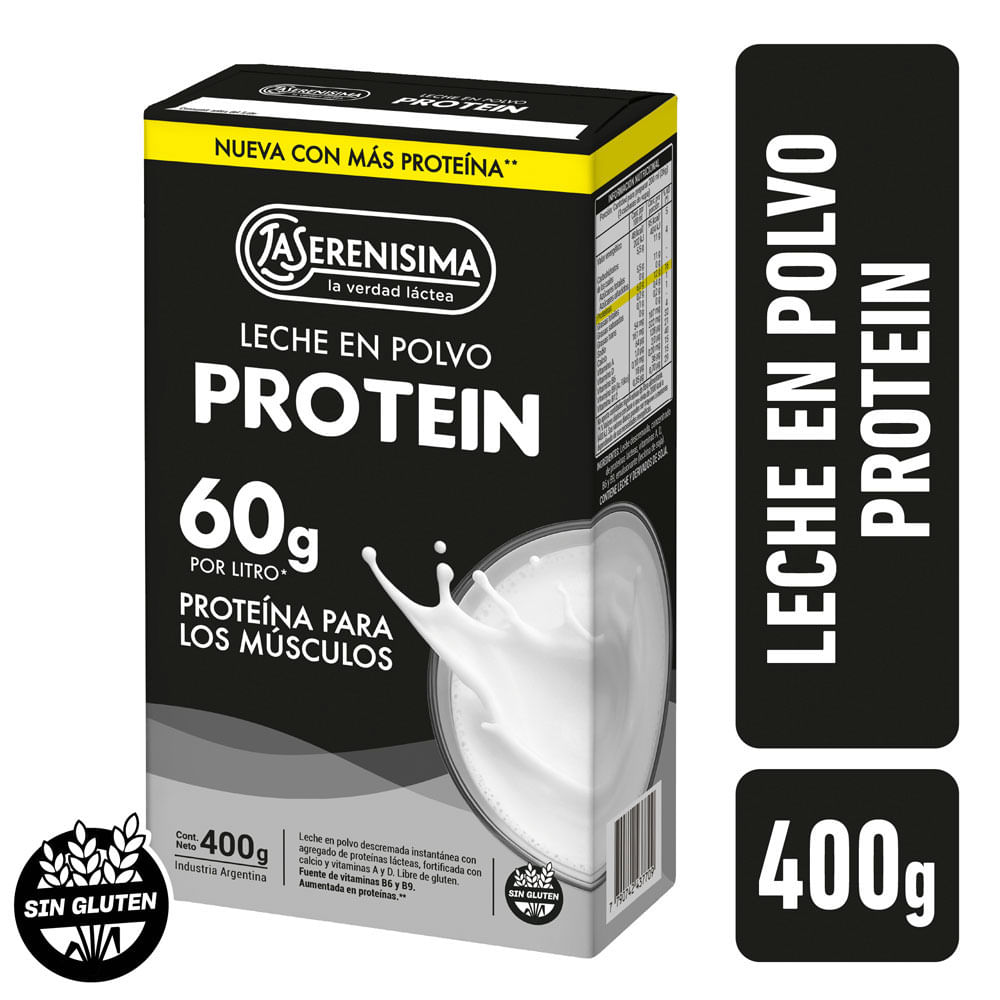 Leche En Polvo Protein 400 Grs La Serenisima