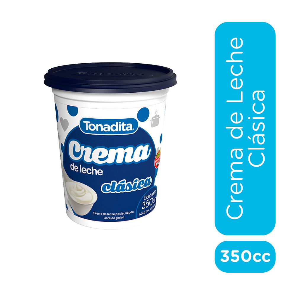 crema de leche tradicional 350 cc tonadita