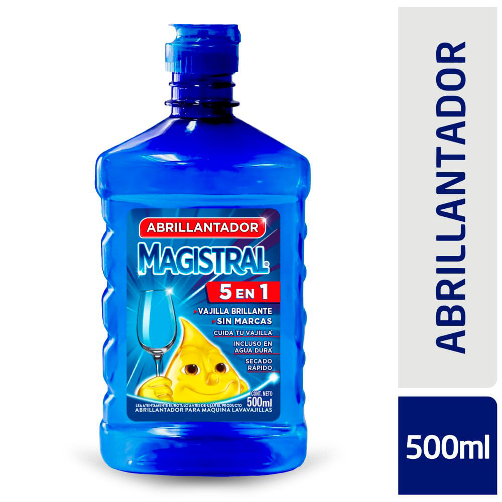 MAGISTRAL Abrillantador para Lavavajillas Floral 500 Ml Magistral Abrillantador Magistral Para Maquinas 500ml