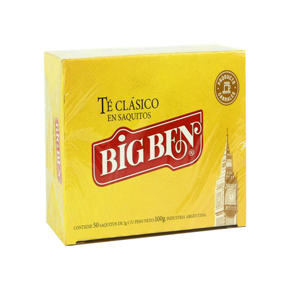 Té Big Ben 50 Saquitos