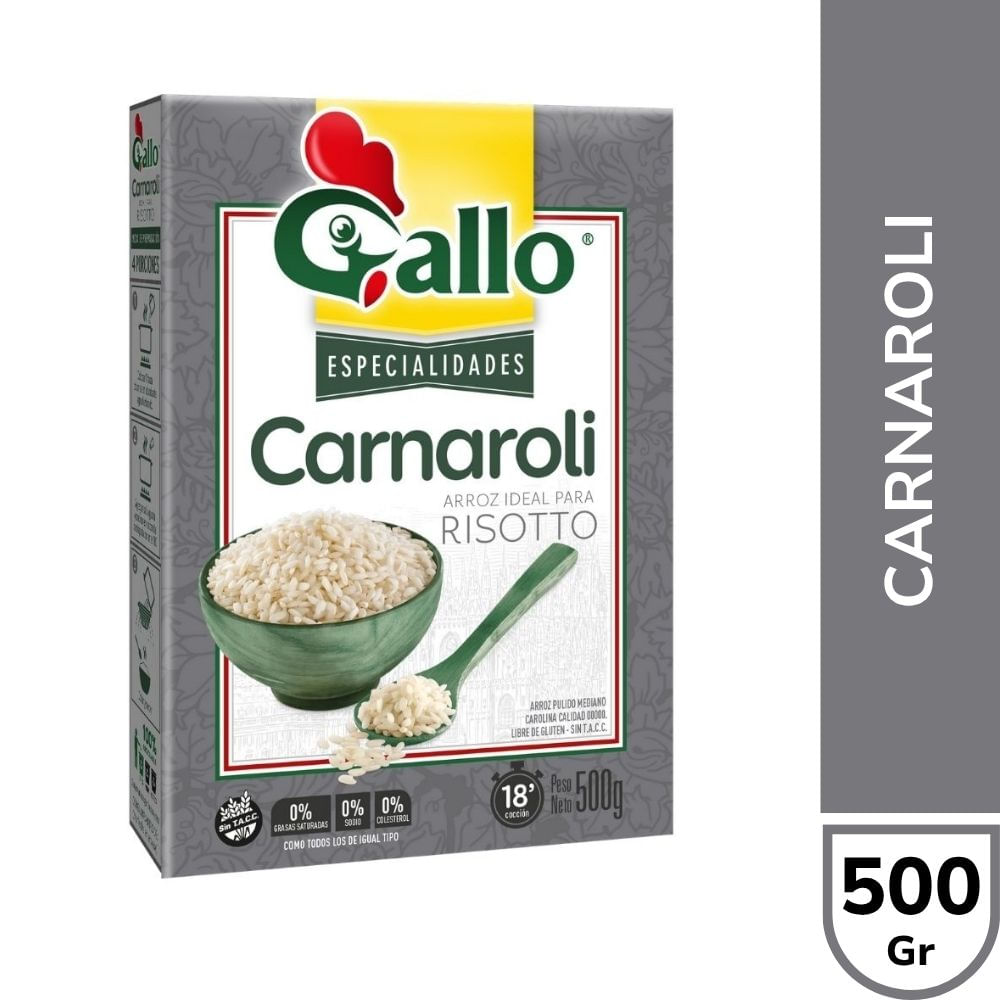 Arroz Carnaroli 500 Grs Gallo