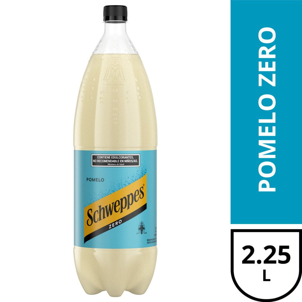 Gaseosa Sin Azúcar Sabor Pomelo 2.25 Lts Schweppes