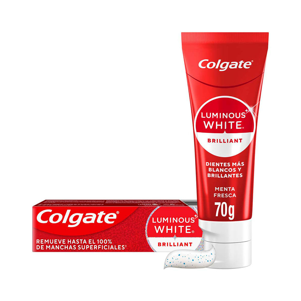 Pasta Dental Luminous White Brilliant 70 Grs Colgate