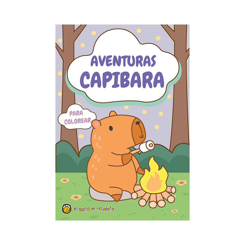 Libro Capibaras Para Colorear Guadal
